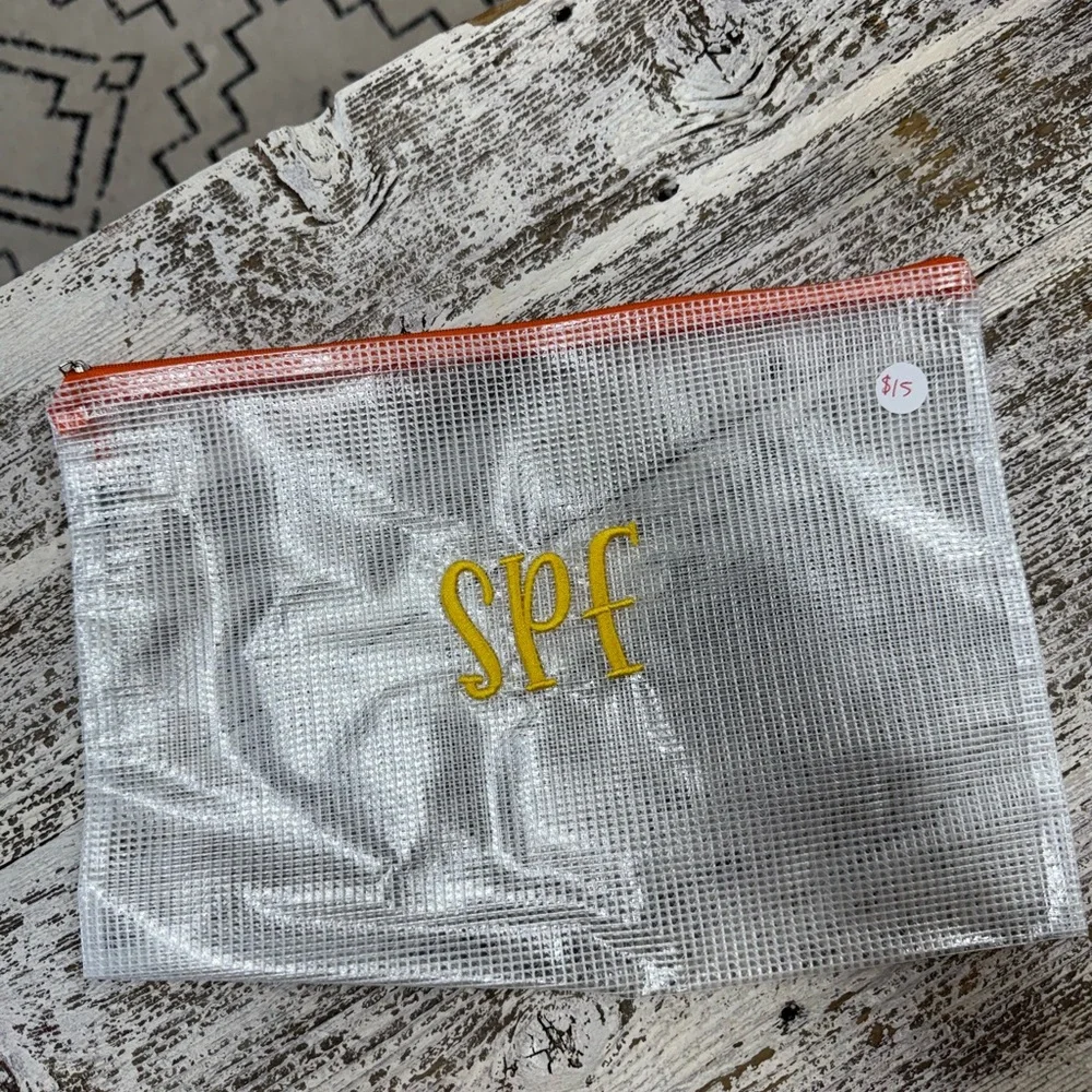 Clear Mesh Bath Storage Pouch